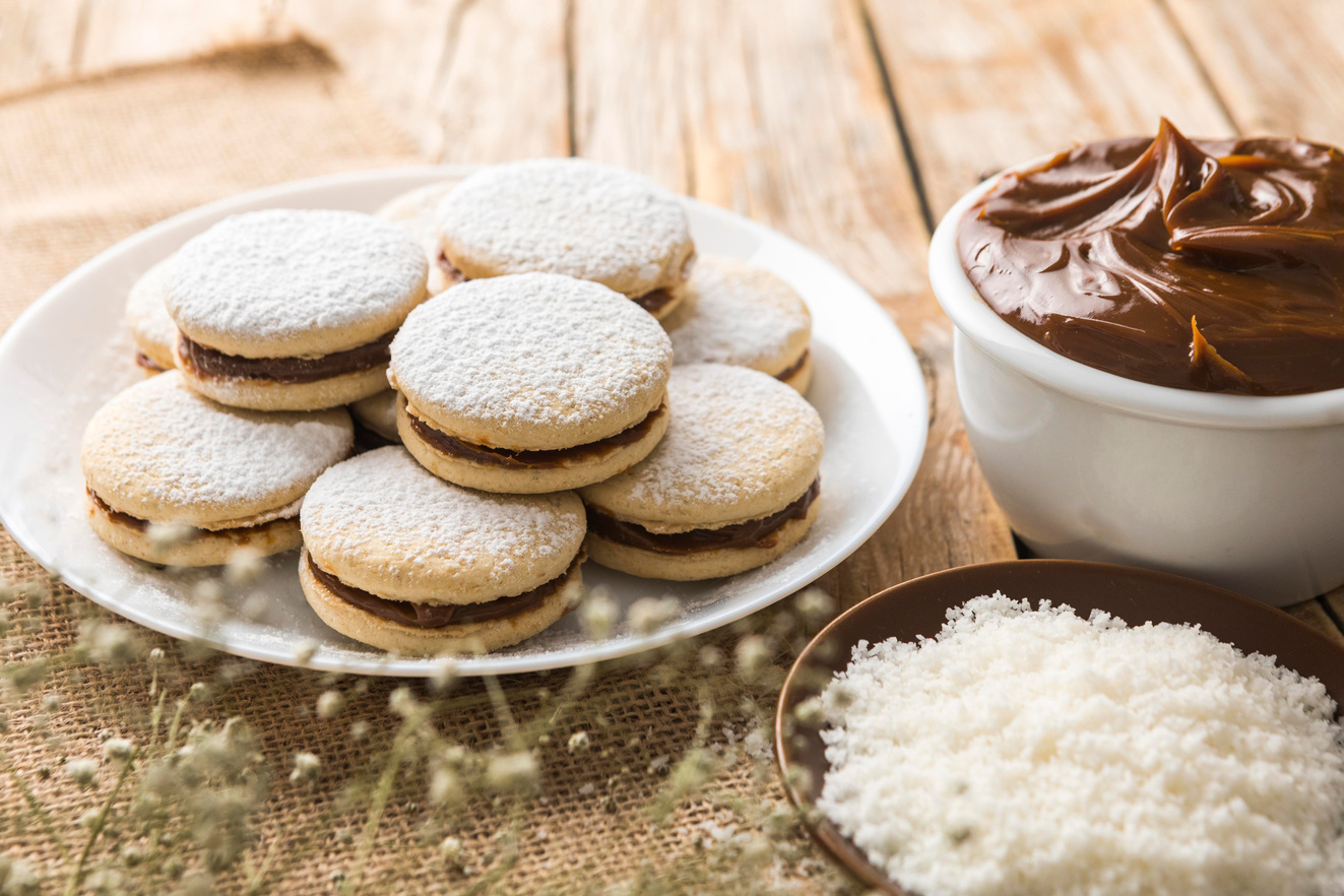 delicious alfajores concept arrangement